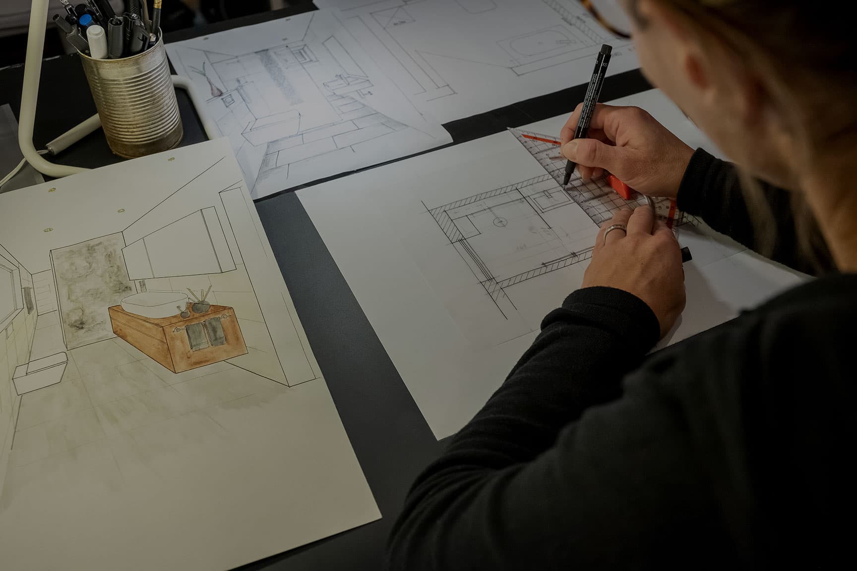Handgezeichnete Projektvisualisierung