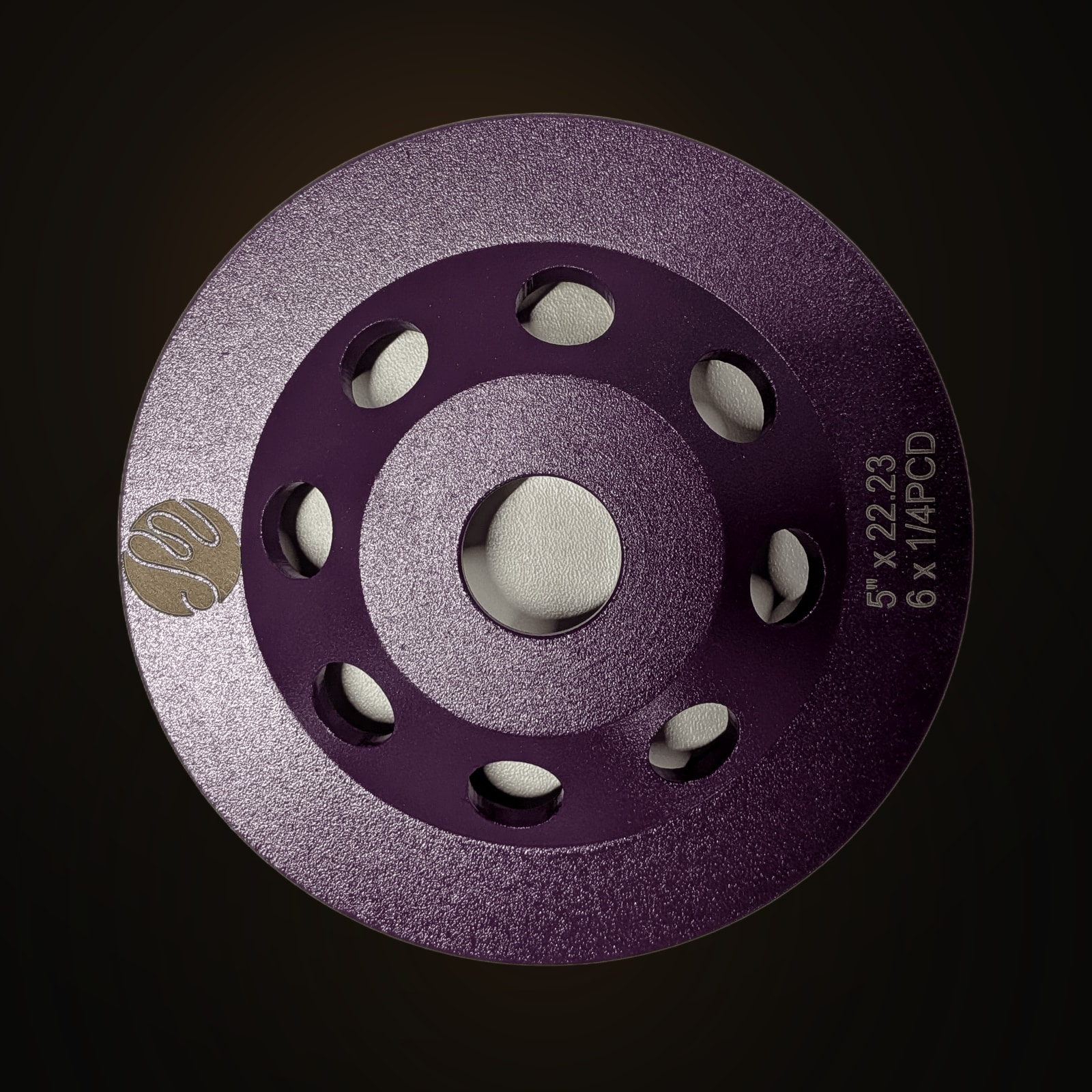 Doppelreihen-Diamant-Schleiftopf violett 2